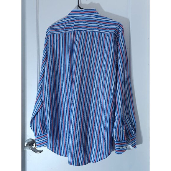 Tailorbyrd Collection Men's Striped Button-Up Shirt Size Large - Picture 9 of 10